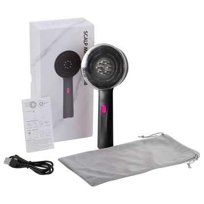 Electric Vibration Massage Comb Red Light Hair Growth Massage Scalp Brush anti Hair Loss Liquid Oil Applicator Hair Care